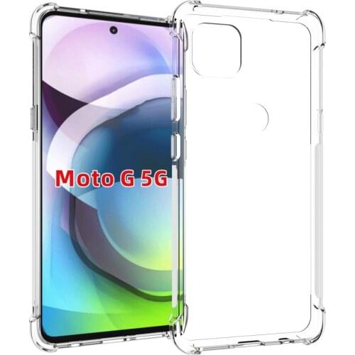 Crystal Clear Reinforced Corners TPU Shock Absorption and Anti-Scratch Cover case for MOTOROLA Moto G 5G 2020