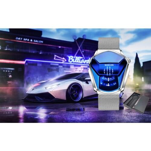 Мужские серебряные часы MAKLON China At AliExpress