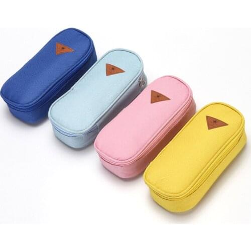 Cute Convenient Practical Colorful Candy-colored Large-capacity Multifunctional Pencil Case High Quality Pen Case Office Storage