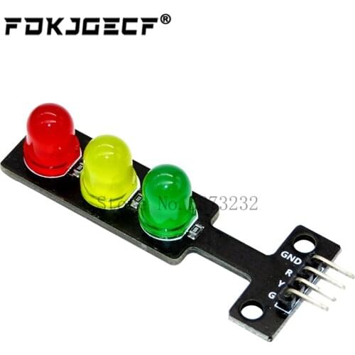 Mini 5V Traffic Light LED Display Module for Arduino Red Yellow Green 5mm LED RGB -Traffic Light for Traffic Light System Model
