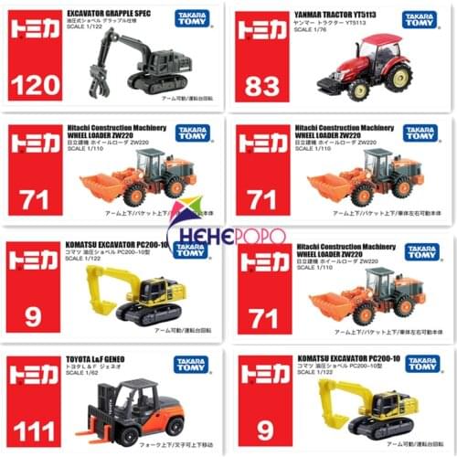 Car Model Series Takara Tomy Tomica Simulation Miniature Metal Diecast Vehicles Excavator Mould Kid Toy Collectibles Baby Gift