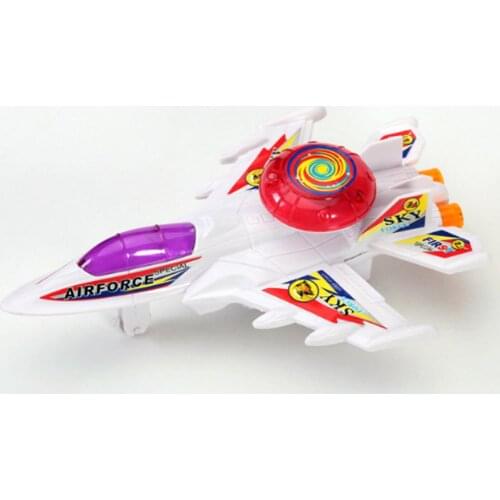 Airplane Pull Wire Model LED Luminous Flash Simulation Miniature Plane Kids Toy