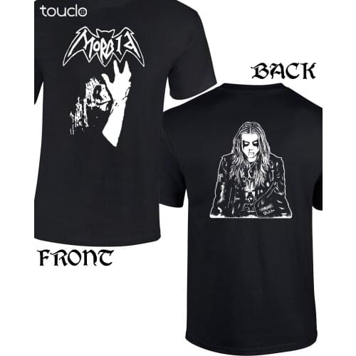 MORBID T-shirt dead mayhem norwegian black metal sarcofago sodom bathory poison double sided