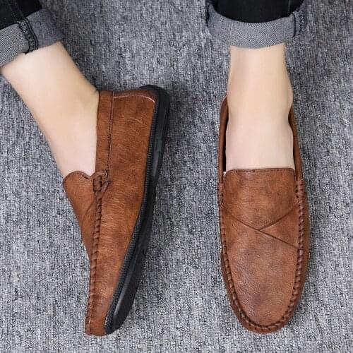 Zapatos Informales De Hombre Leather Safety Shoes Slipon Sneakers Mens Casual Men Summer Mens Slip On Man