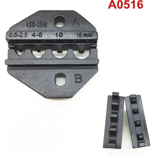 Crimping jaw A0516 crimping die set for non insulated cable lug terminal 22-6AWG 0.5-16mm2