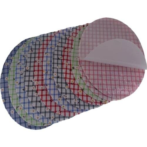 2Pcs Ellipse Cotton Fabric Patches Hotfix Motif Appliques Iron on Patches Repair Pants Knee For Sewing Clothing Accessory