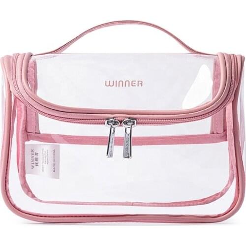 New 2020 Zipper Transparent Makeup Organizers Travel Bag PVC Clear Cosmetic Bag