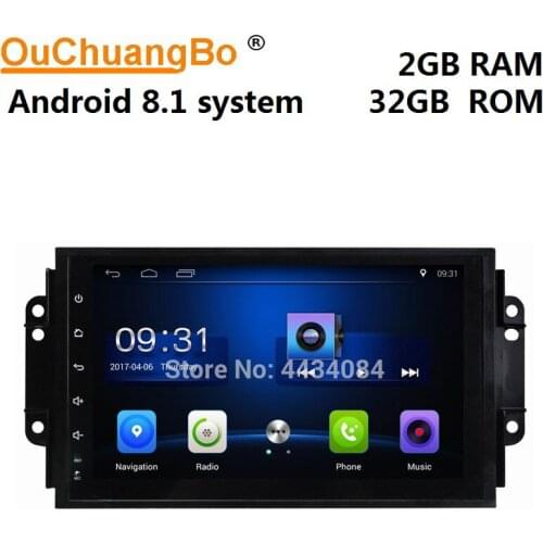 Ouchuangbo car multimedia stereo audio android 8.1 for Chery Tiggo 3X 2016 support USB SWC Bluetooth gps navi 1080P video