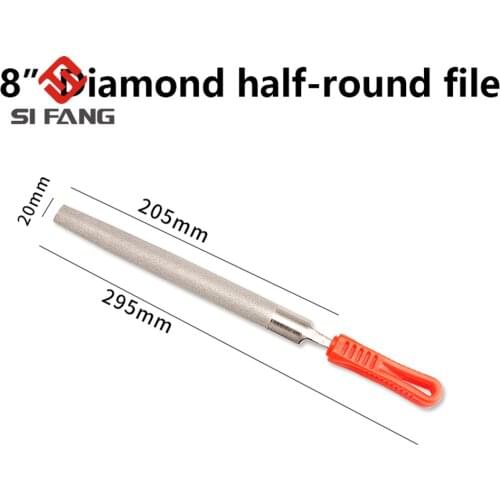 1Pc 8" Diamond Coated File Jewelry Diamond Wood Carving Models Metal Glass Stone Craft Tools