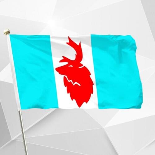 Russia Koryakia Flag 150X90cm (3x5FT) 120g 100D Polyester Double Stitched High Quality Banner Free Shipping