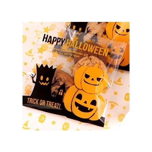 Halloween Gift Bags, Small Accessories Cellophane Favor Mini Bags, Self Seal Party Packaging 300pcs/lot