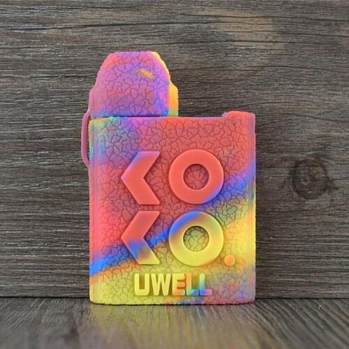 2pcs Texture Case for UWELL CALIBURN KOKO Pod Protective Silicone Rubber Sleeve Cover Shield Wrap Skin Shell gel sleeve