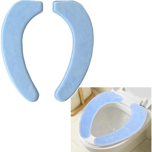 Warm Soft Toilet Cover Seat Lid Pad Bathroom Closestool Protector Bathroom Accessories Set Toilet Seat Cover Mat
