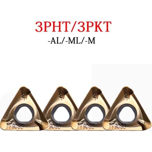 CNC Lathe Tool Blades 3PHT 3PKT 3PHT150504R-AL 3PKT100404R-M 3PKT100408R-ML CNC Machine For Metal Tool Holder Carbide Inserts