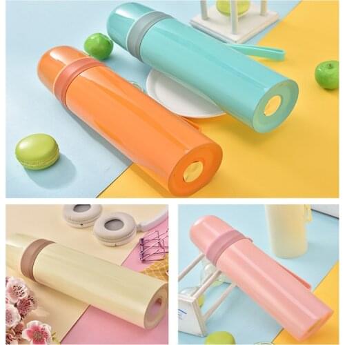 Bullet Style Vacuum Insulated Bottle 304 Stainless Steel Water Bottles Straight Cup Office thermos Candy Color