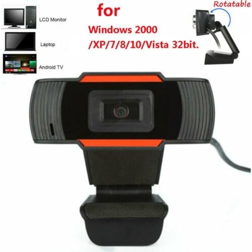 Hot Sale 30 Degrees Rotatable 2.0 HD Webcam 720p USB Camera Video Recording Web Camera With Microphone For PC Computer