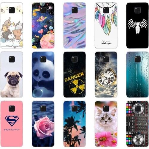 W Soft Case For Huawei Mate 20 pro Transparent Silicone Phone For Huawei Mate 20 Cover Coque Capa for mate 20