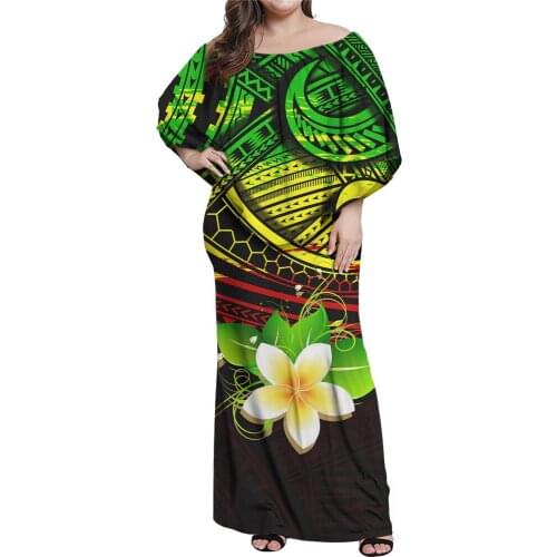 HYCOOL 2021 Women Boho Dress Summer Sexy Hawaii Floral Off Shoulder Slash Neck Flare Sleeve Party Dresses Elegant Prom Vestidos