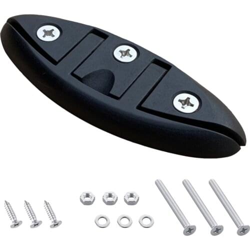 130mm Nylon Sailboats Flip Up Folding Pull Up Cleat Dock Deck Boat Marine Kayak Hardware Line Rope Mooring Cleat Accessories