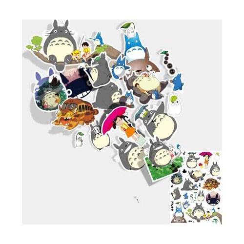 19pcs Cartoon luggage suitcase sticker trolley case computer guitar skateboard personality waterproof stickers