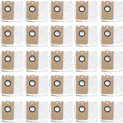 25Pcs for VIOMI S9 Robot Vacuum Cleaner Dust Bag Cleaner Large Capacity Leakproof Dust Bag Replacement Parts Kit