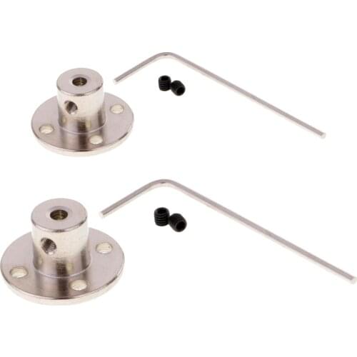4mm+8mm Rigid Flanged Coupling Motor Guide Shaft Coupler Motors Connectors for DIY Parts