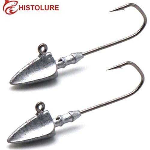 5PCS/lot fishing lure5g/7g/10g/14g/20g Jig Head hooks fishing bait Soft worm soft bait Metal jig sharp jig Hook MH01