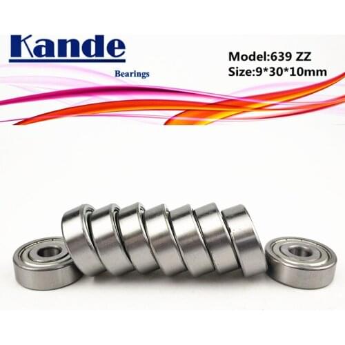 639ZZ ABEC-1 ABEC-3 ABEC-5 639ZZ Miniature Deep Groove 639 Ball Bearing 9x30x10mm 639-2Z