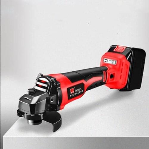 Rechargable 21V Cordless Brushless Grinder with 3.0Ah Lithium Li-ion Battery 100mm Angle Grinding Cutting Machine Kit Box