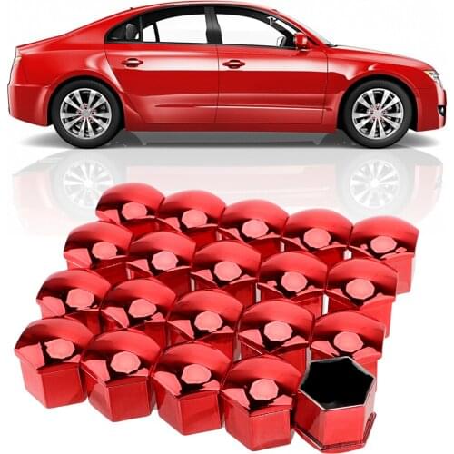 Car Wheel Nut Caps Car Tyre Nut Bolt 20 Pieces Protection Covers Caps 19mm Anti-Rust Auto Hub Screw Cover Car Styling