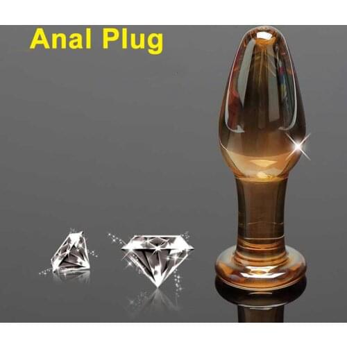 Crystal Glass Butt Plug Couples G Spot Anal Sex Toys For Woman Flower Anal Plug Dildo Gay Adult Sex Product For Men