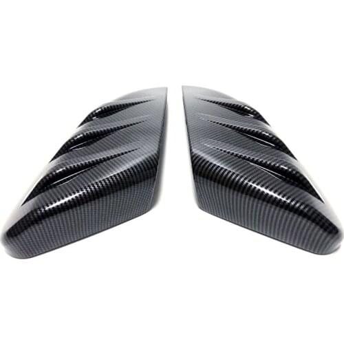 DWCX 1 Pair ABS Carbon Fiber Style Side Door Rearview Mirror Cover Trim Cap Fit For Honda Civic 2020 2019 2018 2017 2016