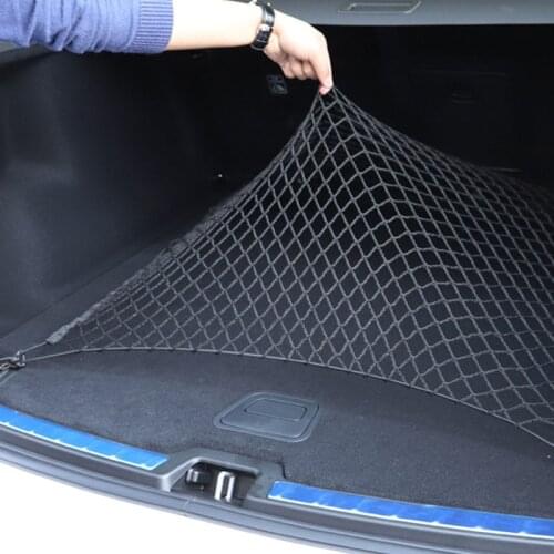 The car trunk storage elastic net has 4 hooks for Mini Cooper R50 R52 R53 R55 R56/Porsche Cayenne Macan FOR Cadillac