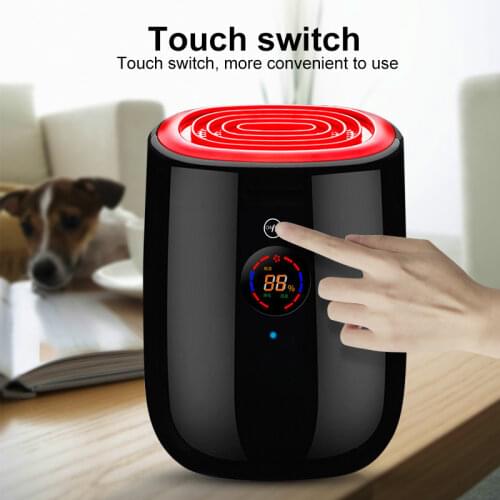 Electric mini air dehumidifier 800ml portable LED discplay air purifier machine automatic power-off defrost for home 100-240V EU