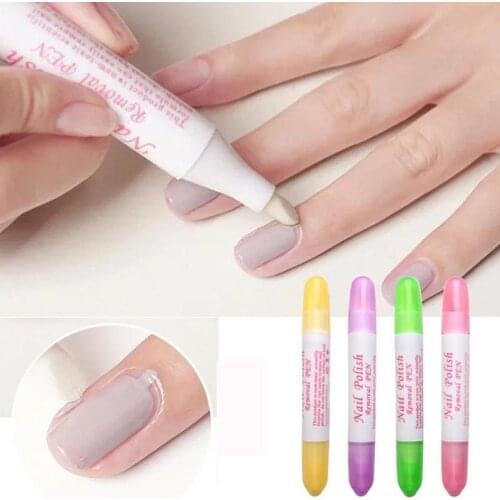 Nail Art Gel Nail Polish Remover Pen Manicure Cleaner Nail Polish Corrector Remover Pen UV Gel Polish Remover Wrap Tools