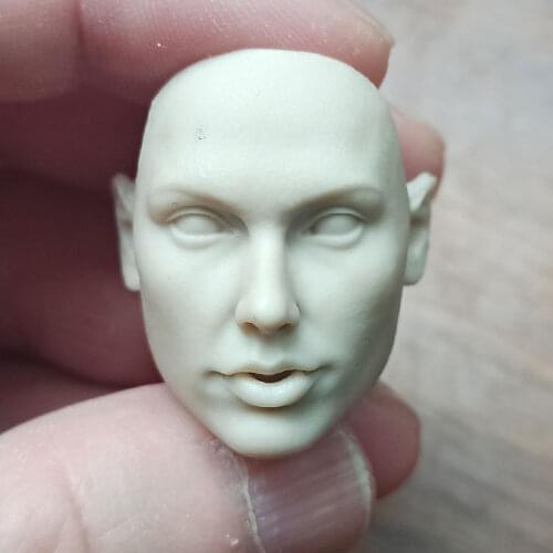 Hot Sales 1/6th Beautiful Nude Makeup White Gal Gadot Head Sculpture Unpainted White Color For 12inch DIY Figures Collectable