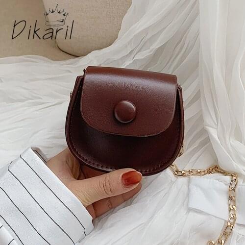 Dikaril Mini Small Bag 2021 Handbags New Small Wallet Tide Summer Wild Single Shoulder Bag Fashion Chain Bag Women Handbag Bags