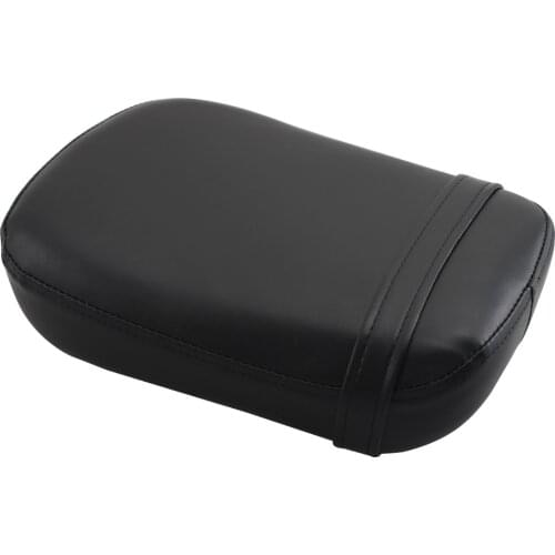 Motorcycle Black Leather Passenger Rear Seat Pillion Pad For Honda Shadow Spirit ACE VT750 VT750C VT750CD 98-03