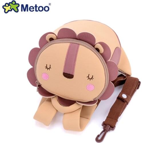 New Fashion Metoo Children Bags for Girls with cats Animal Cartoon Toddler Backpack 3D printing