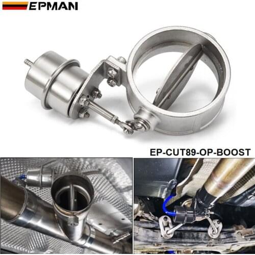 NEW Boost Activated Exhaust Cutout / Dump 89MM Open Style Pressure: about 1 BAR For VW Golf 4 EP-CUT89-OP-BOOST