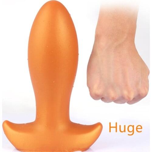 Super Soft Huge Egg Bead Anal Plug Big Buttplug Prostate Massage Silicone Anus Vagina Dilator Erotic Anal Sex Toys For Woman Men