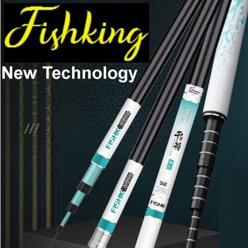 SYNTHA Japan Technology Fishking FISHK Superlight Superhard Fishing Rod Carbonfiber 3.6m 3.9m 4.5m 4.8m 5.4m 5.7m 6.3m 7.2m 8.1m
