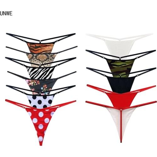 Sexy Women Thongs G String Seamless Panties Dots/Zebra/Camouflage Low-rise Ladies Sexy Bikini Bottom Underwear
