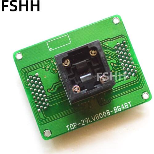 TOP-29LV800B-BG48T Programmer Adapter BGA48 IC Test Socket