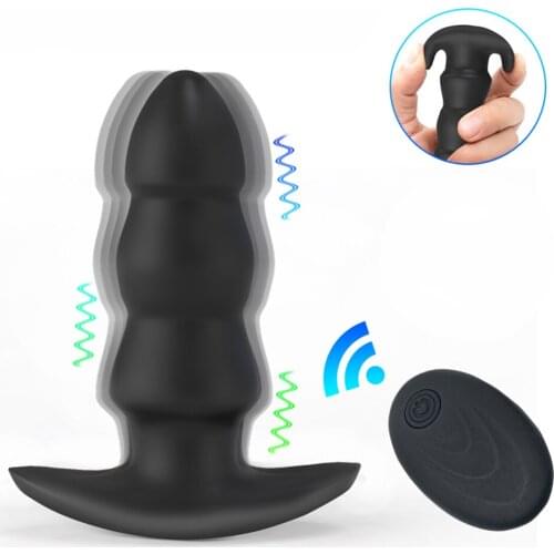 Vibrating Butt Plugs Remote Control Anal Plug Bead Dildo Vibrator Male Prostate Massager Adult Sex Toys G Spot Clitoris Massager