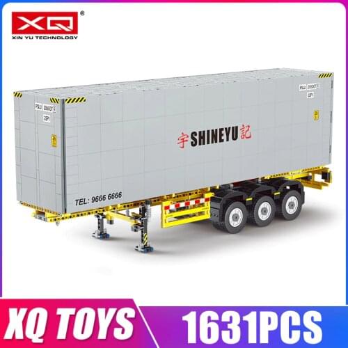 XQ QC014 1:10 High-tech Car Toys Compatible 42078 Building Blocks The Truck Container Assembly Bricks As Kids Birthday Gifts
