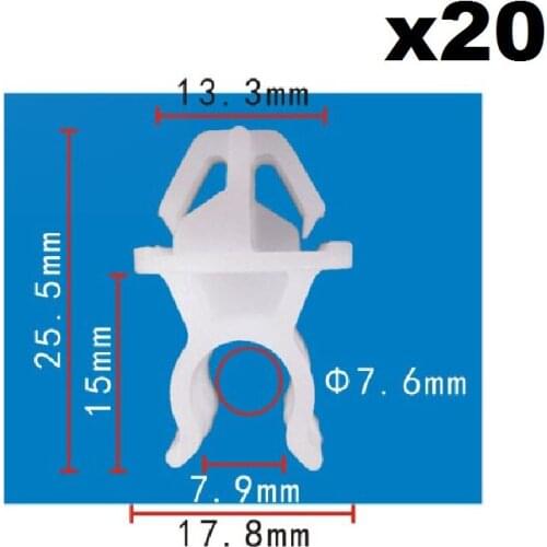 20x For Honda Hood support rod buckle / Nylon Retainer Clip Brand New
