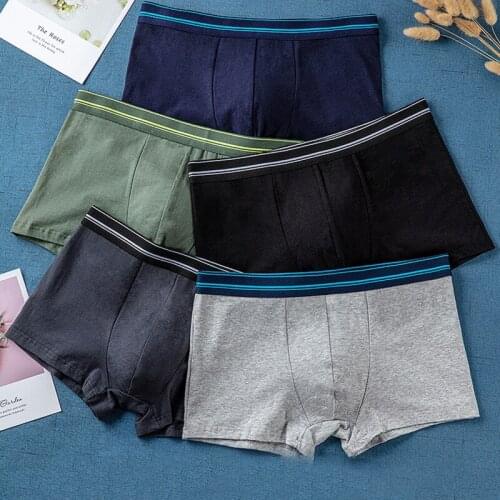 3/4pcs Boxer Men Fashion Striped Printed Underwear Brand Boxershorts Sexy Colorful Breathable Ropa Interior Boxer Hombre