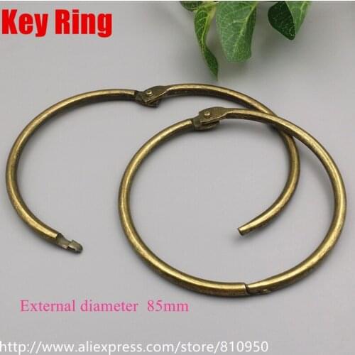 30pcs Out size:85mm Thick:4.5mm Metal/Alloy Antique Bronze Vintage Jump Rings DIY ZAKKA Jewelry Accessory(NO.FX001)