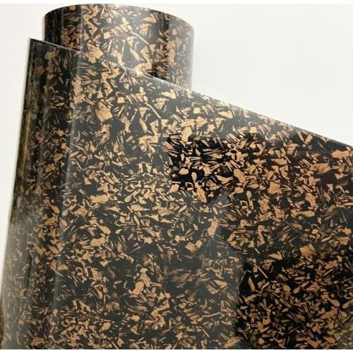3D Forged Gold Carbon Vinyl Wrap with Air Release Bubbles Free Self Adhesive DIY Styling Car Sticker Decal Wrapping